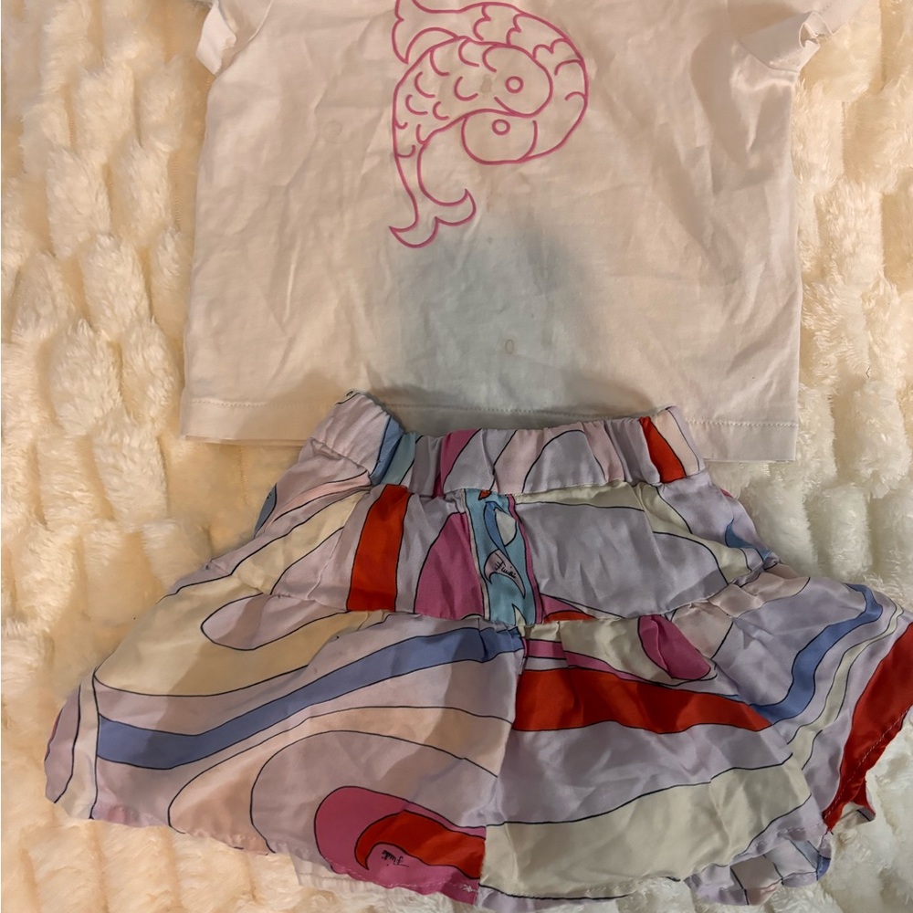 Emilio Pucci Multicolor Kids Skirt